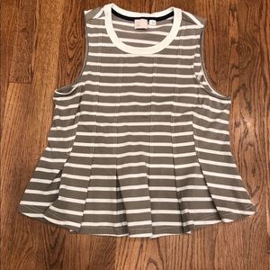 Anthropologie peplum top